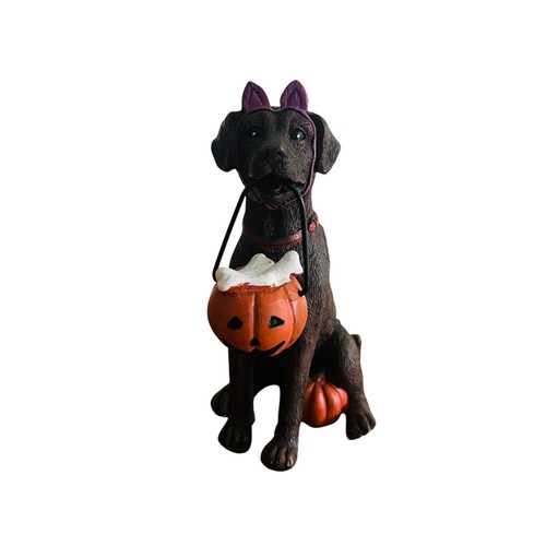 Halloween black labrador - black,